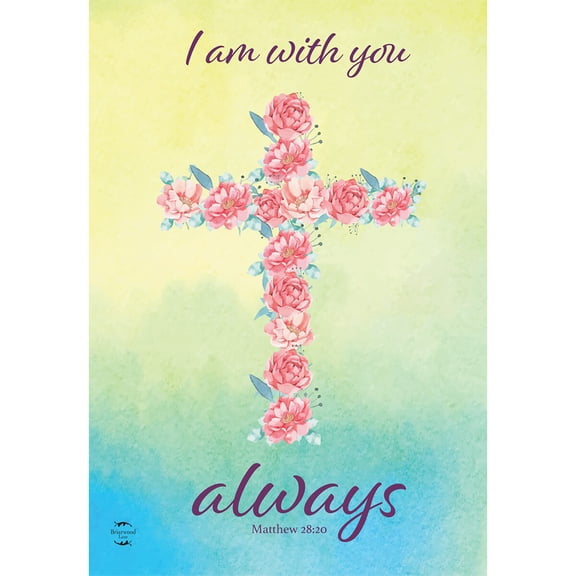 Briarwood Lane Spring Garden Flag 12x18 For Outdoor With You Always Cross For Spring Garden Flag Flags For Outside
