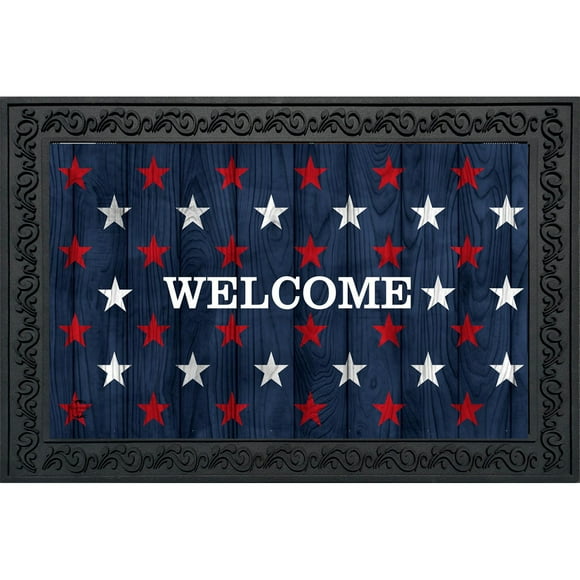 Briarwood Lane Wood American Flag Doormat