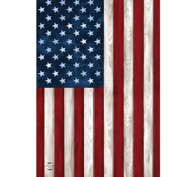Briarwood Lane Everyday Garden Flag 12x18 For Outdoor Wood American Flag Garden Flag Flags For Outside