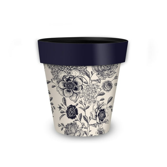 Briarwood Lane Woodcut Floral Small Planter