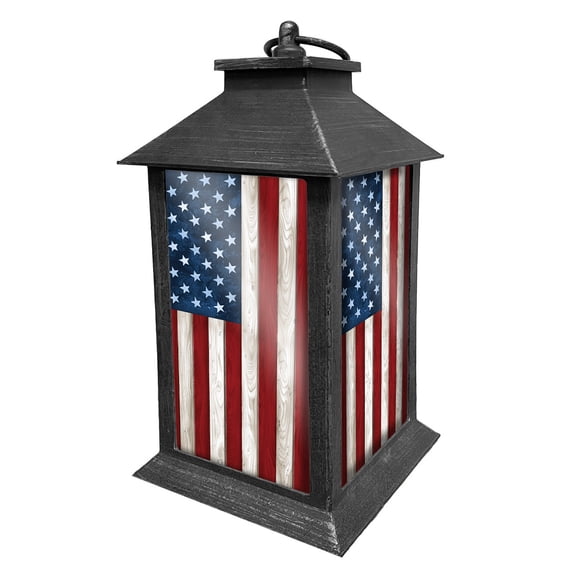 Briarwood Lane Wooden American Flag Lantern