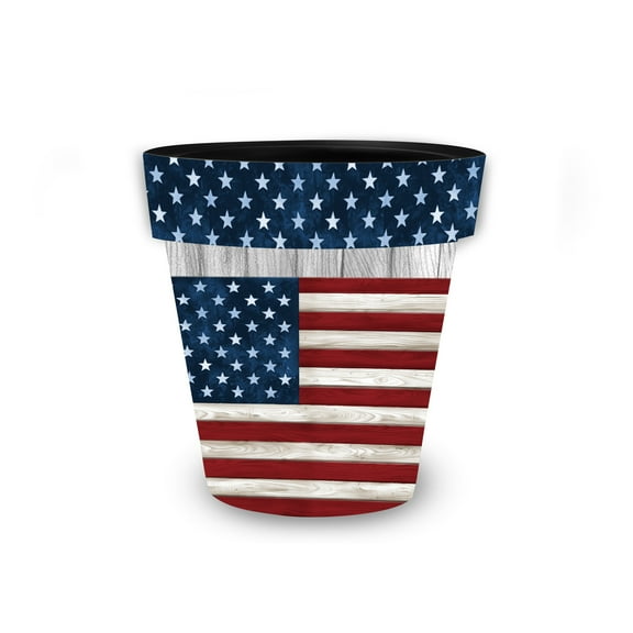 Briarwood Lane Wooden American Flag Small Planter