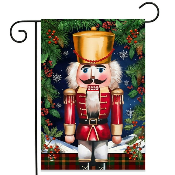 Briarwood Lane Wooden Nutcracker Garden Flag
