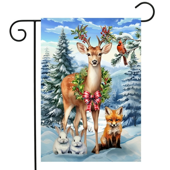 Briarwood Lane Woodland Deer Garden Flag