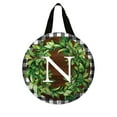 thumbnail image 1 of Briarwood Lane Wreath Monogram Letter N Door Hanger, 1 of 3