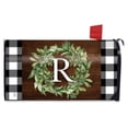 thumbnail image 1 of Briarwood Lane Wreath Monogram Letter R Mailbox Cover, 1 of 5