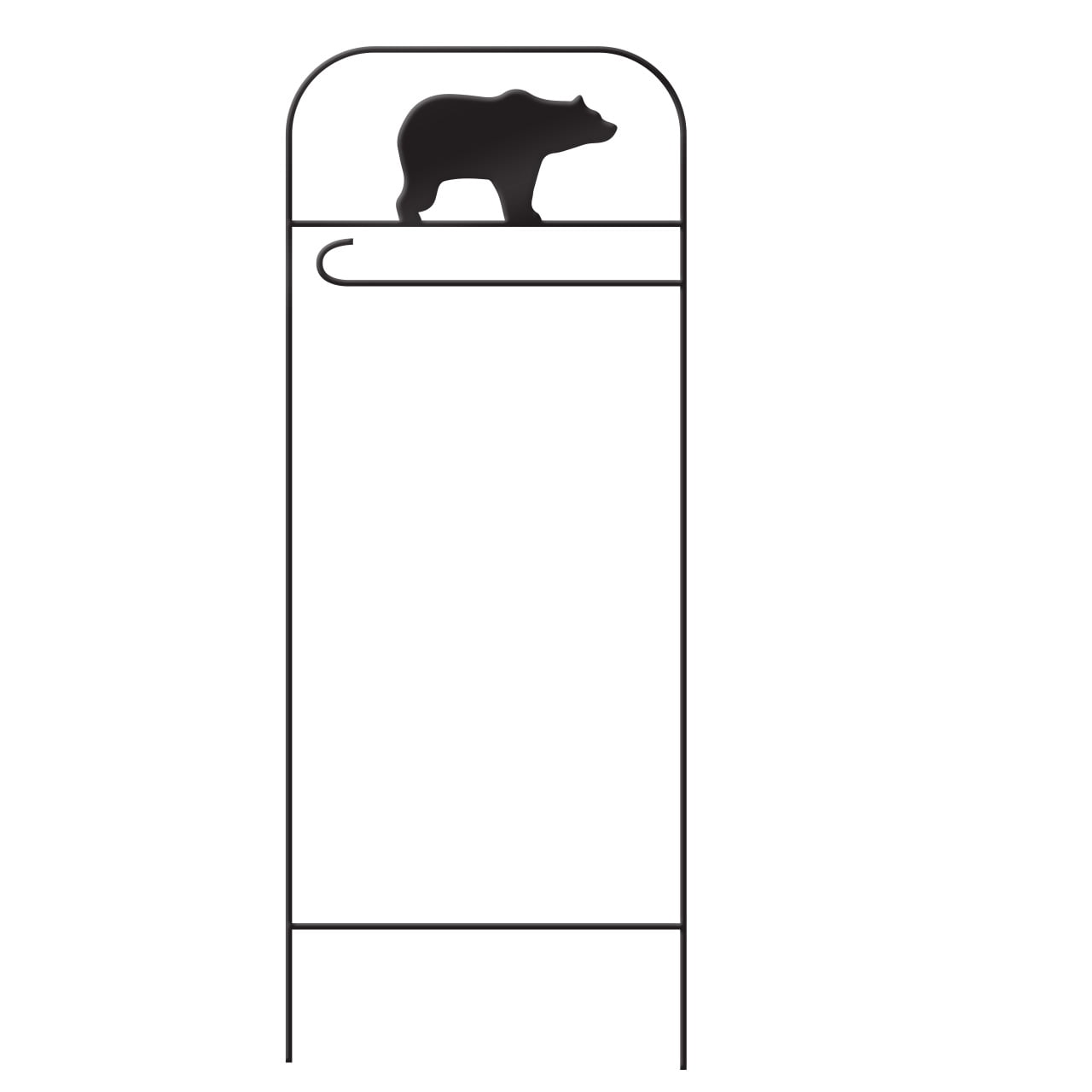 Briarwood Lane Everyday Wrought Iron Bear Garden Flag Arbor 41x15 Garden Flag Decorative Arbor