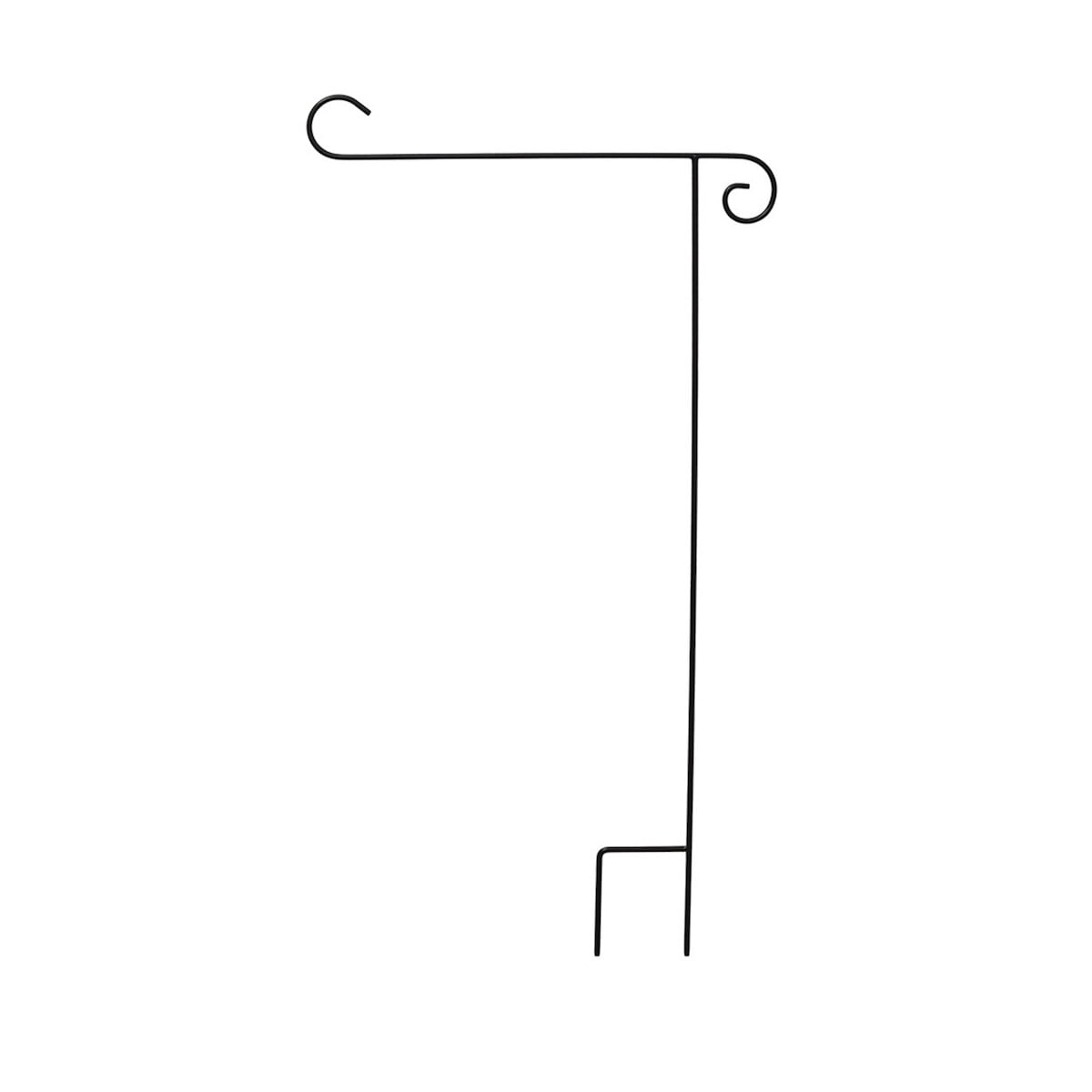 Briarwood Lane Briarwood Lane Wrought Iron Black Garden Flag Stand Holder  40x18