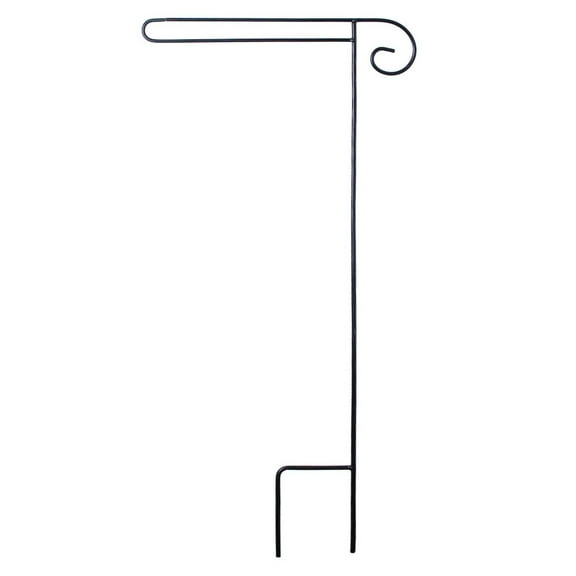 Briarwood Lane Wrought Iron Black Wrap Around Garden Flag Stand Holder