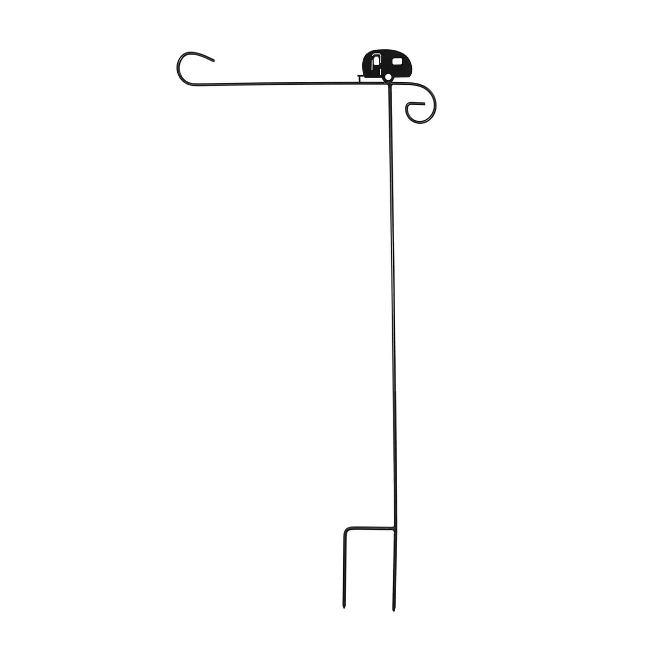 Briarwood Lane Briarwood Lane Wrought Iron Camper Garden Flag Stand Holder 40x18