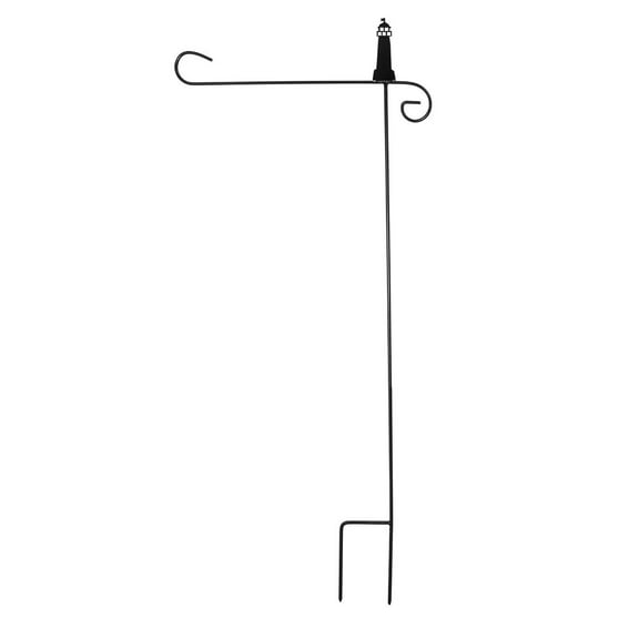 Briarwood Lane Wrought Iron Lighthouse Garden Flag Stand Holder