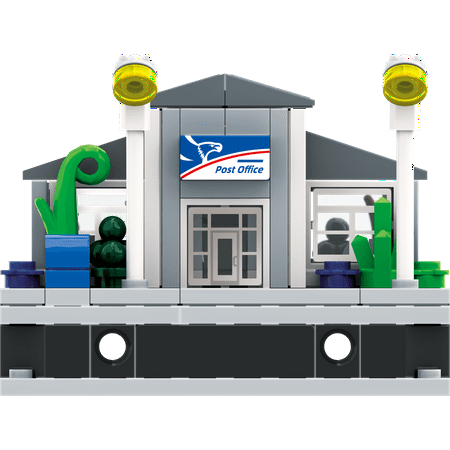 BricKunion Mini Module City Post Office Building Block Set - 173 Pieces - Realistic US Street Scene Model, Compatible with Mini Module City Series