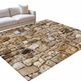 thumbnail image 1 of Brick 6x9ft Non Slip Area Rug Abstract Multi Colored Brick Wall Photo Washable&nbsp;Soft Area Rugs for Living Room, Indoor&nbsp;Circle Carpet for Bedroom Dining Room Kitchen, 1 of 9