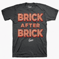 thumbnail image 1 of Brick After Brick Graphic T-Shirt, Unisex Crew Neck Short Sleeve Tee, Casual Streetwear Top, Soft Cotton Everyday Shirt, 1 of 3