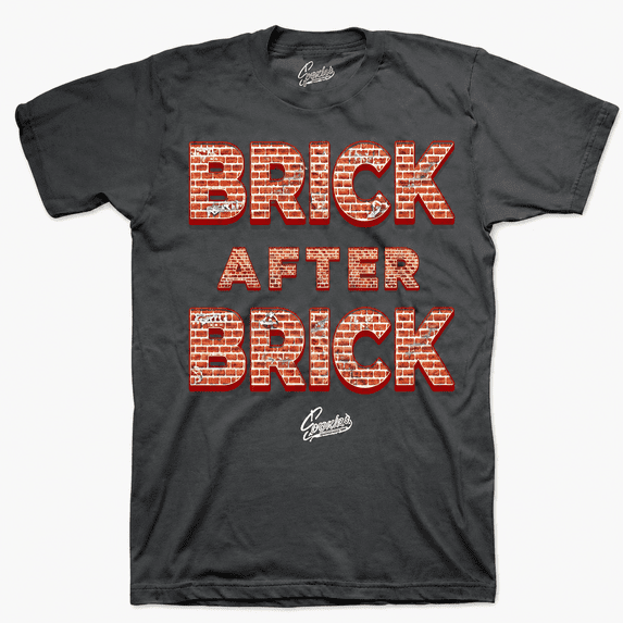 Brick After Brick Graphic T-Shirt, Unisex Crew Neck Short Sleeve Tee, Casual Streetwear Top, Soft Cotton Everyday Shirt