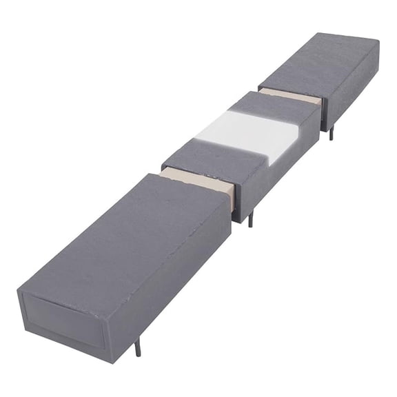 Brick Edging with Solar Lights - 20ft Landscape Border Kit, Terra Cotta