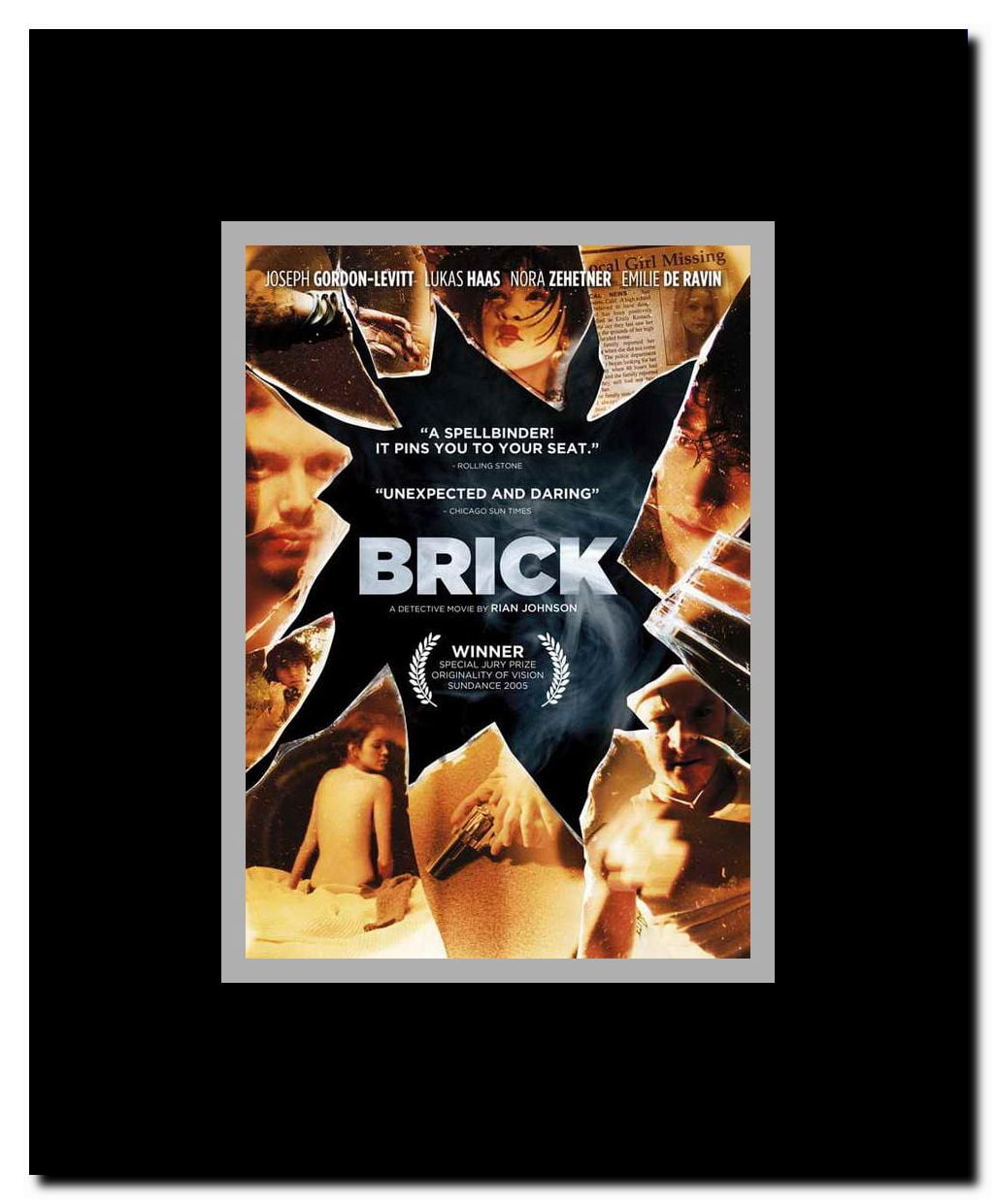 Brick Framed Movie Poster