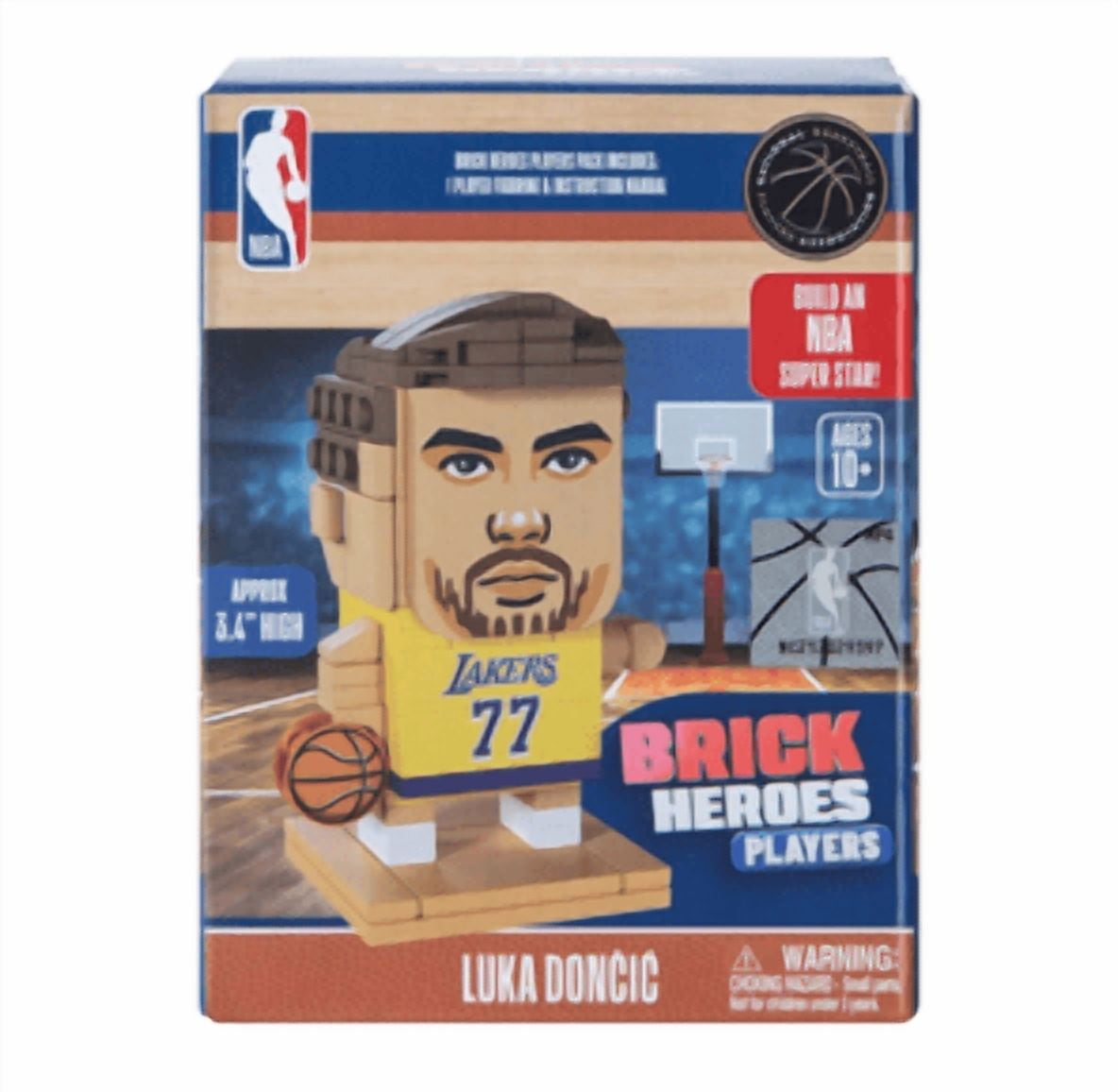 (吉野家)LUKA DONČIĆ ボブルヘッド3個セット Brick Hero's Player's Luka Doncic Lakers Figurine 3.4'' Height