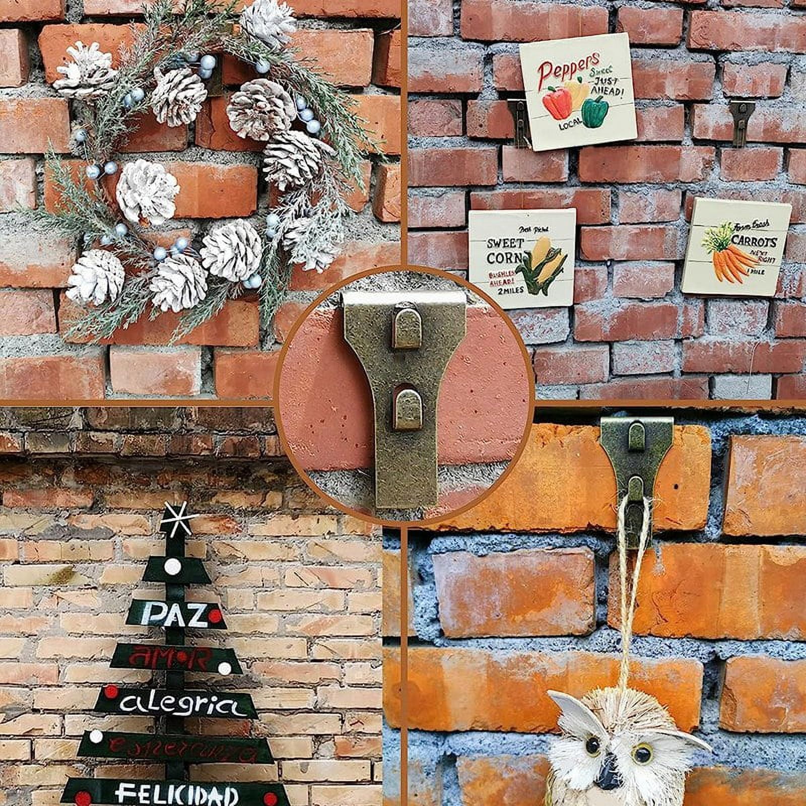 Brick Hook Clips Bricks Clip for Hanging Outdoors Wall Pictures Hangers Fastener Clamps 4PCS Walmart