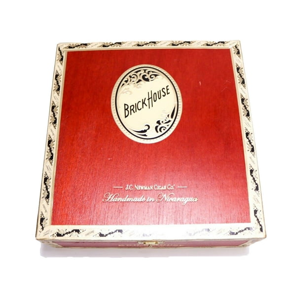 Brick House Churchill Empty Wood Cigar Box 8.5" x 8" x 3"