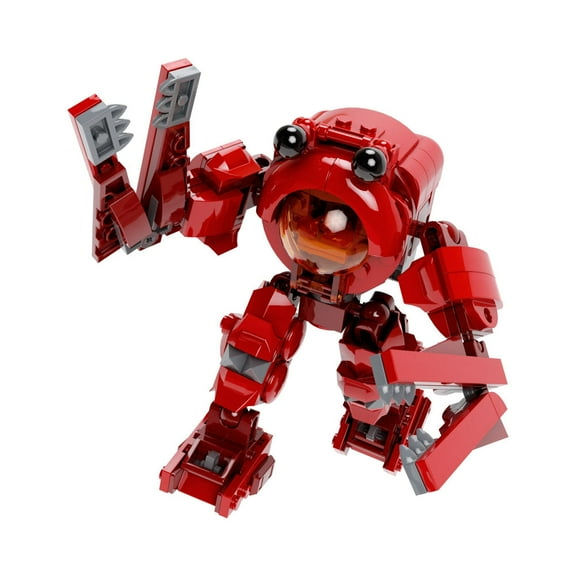 Brick Loot Crimson Claw Lobster Mech Building Kit Poseable Crustacean Robot Toy Compatible with Major Brands