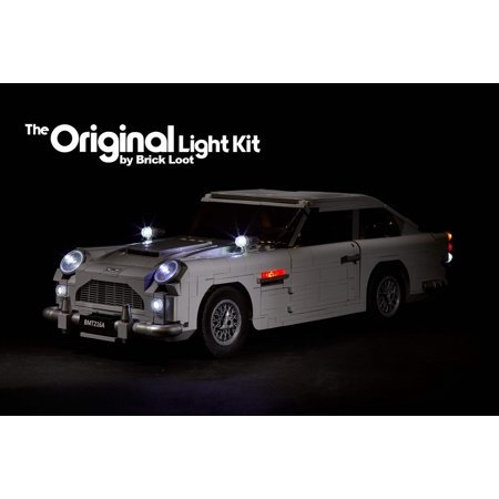 Brick Loot Deluxe LED Lighting Kit - James Bond Aston Martin DB5 - 10262 - LEGO set NOT included