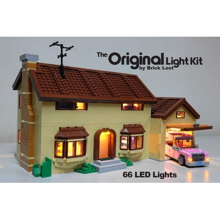 Brick Loot Lighting Kit for Lego Simpsons House Set 71006 LEGO Set NOT Included