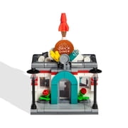 Brick Loot Mini City Diner Building Set, 234 Pieces, Modular Restaurant Brick Toy, Compatible with Major Building Brick Brands, Ages 6+
