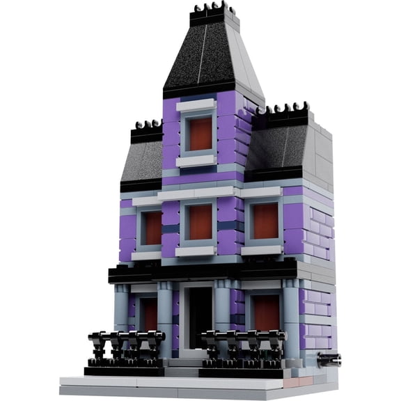 Brick Loot Mini City Haunted House Building Kit – Modular Spooky Mansion Compatible with Major Brands – Interlocking Brick Playset for Kids & Collectors