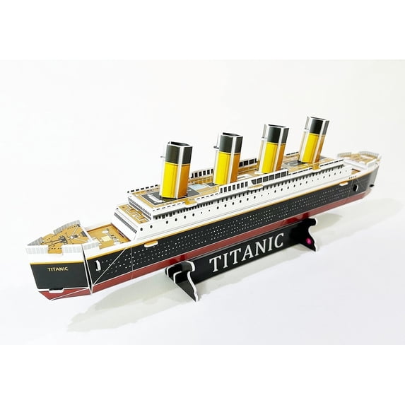 Brick Loot Titanic Ship Building Kit, 30-Piece Foam DIY Ocean Liner Model Set