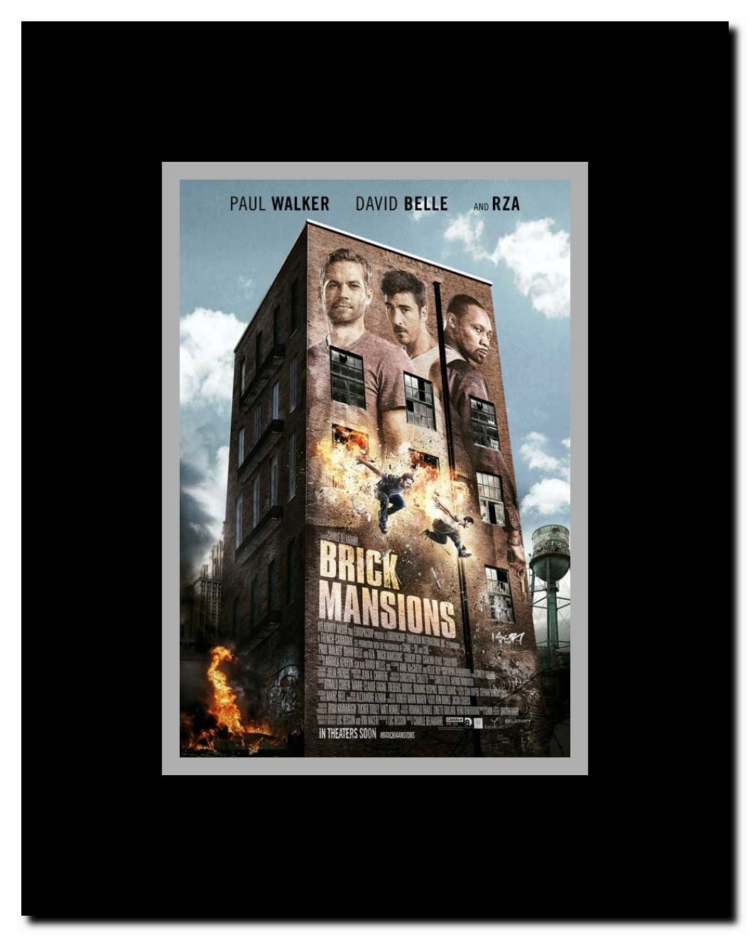 Brick Mansions Framed Movie Poster