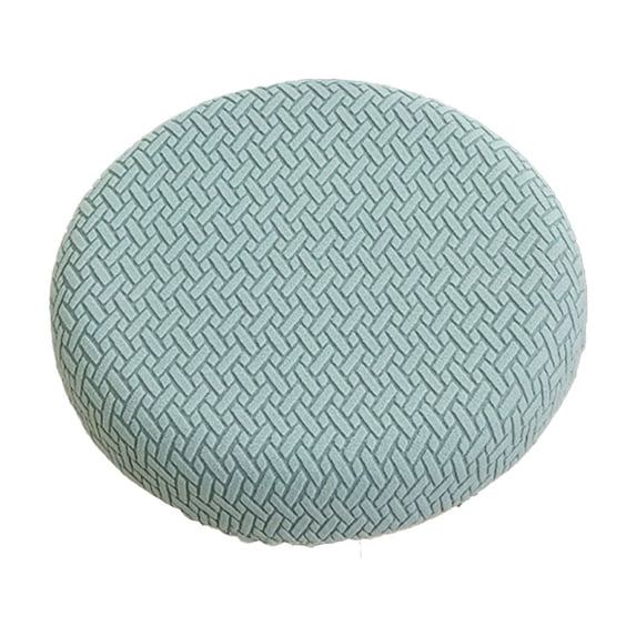 Brick Pattern Elastic Stool Cover 14in Non-Slip Seat Protector Nylon Spandex Washable Home Bar Chair Mat Decor