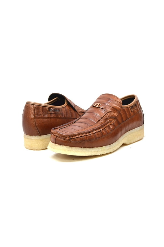 Brick Premium Leather Slip-On Mens Shoe with Ultimate Comfort and Style
