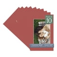 thumbnail image 1 of Brick Red Picture Frame Mat for 9x14 Frames - Fits 7x11 Photos - 10 Mats, 1 of 7