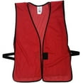 thumbnail image 1 of Brick Red Safety Vests - Soft Mesh Plain Vests, 1 of 2