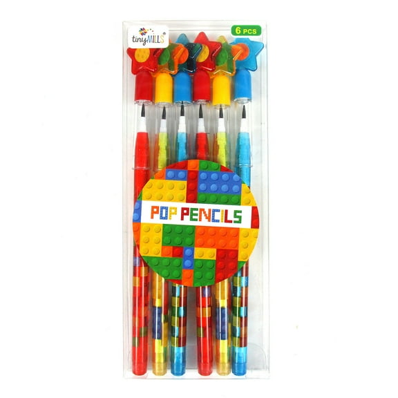Brick Stackable Point Pencils - Set of 6
