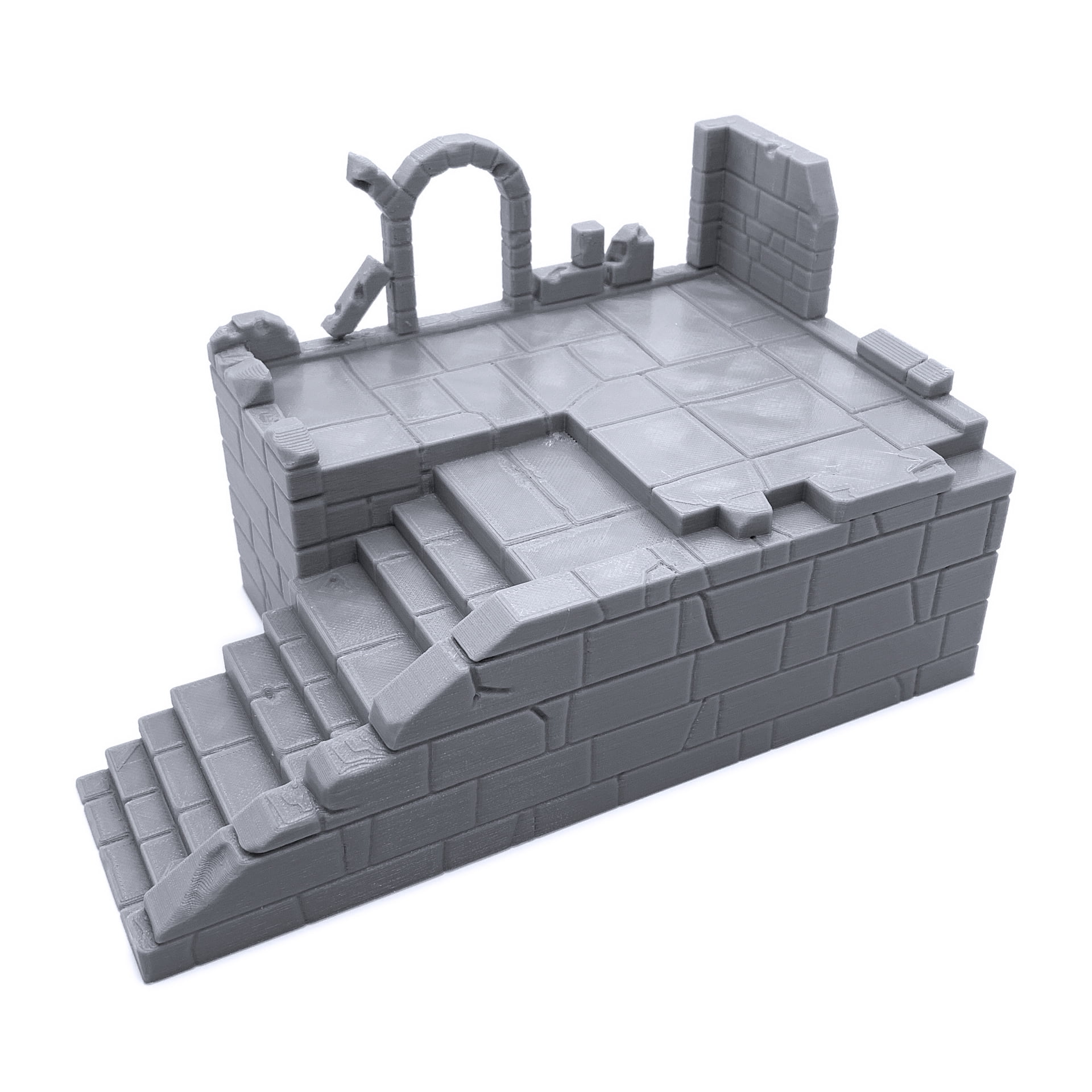 EnderToys Stone Houses Terrain - 3D Printed 28mm Scale Tabletop Scenery For Wargames