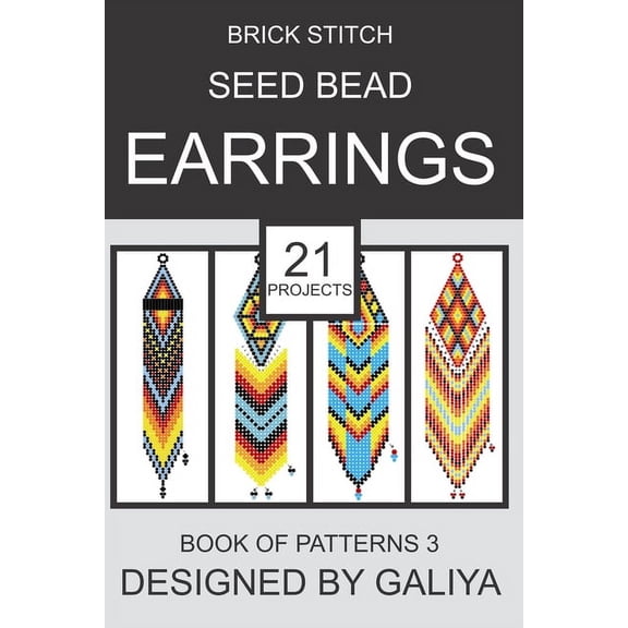 Brick Stitch Seed Bead Earrings, Book 3 (Paperback)