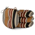 thumbnail image 1 of Brick Stripe 15 in. Round Outdoor Bistro Seat Cushion (Set of 4) by Greendale Home Fashions, 1 of 7