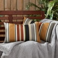 thumbnail image 1 of Brick Stripe Outdoor Rectangle Throw Pillow (2-pack), 1 of 4
