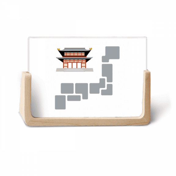 Brick Tile Buildings Traditional Japanese Residence Photo Wooden Photo Frame Tabletop Display