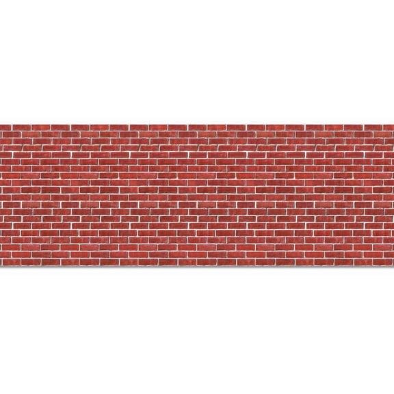Beistle Brick Wall Backdrop Party Accessory 4' x 30', (1/Pkg)