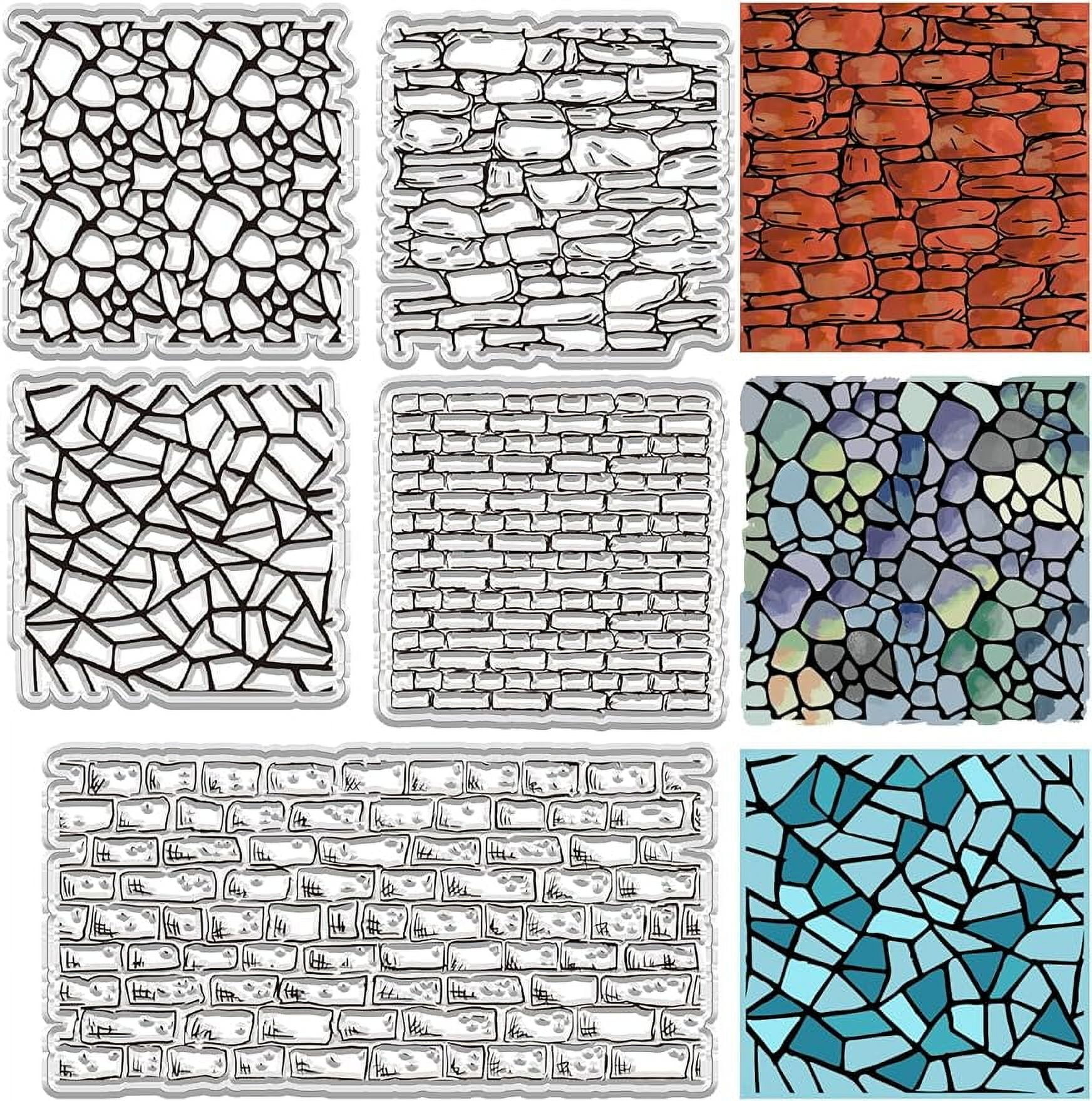 Brick Wall Background Clear Stamps Shattered Fold Texture Vintage ...