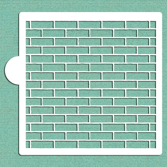 Brick Wall Cookie and Craft Stencil CM192 by Designer Stencils