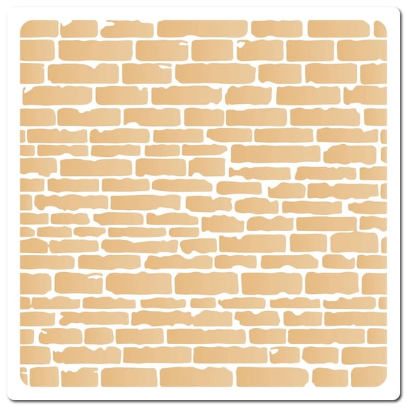Brick Wall Stencils PET Plastic Large Square Reusable Brick Texture Background Drawing Templates for Painting on Wall Wood Fabric Tile Decorations