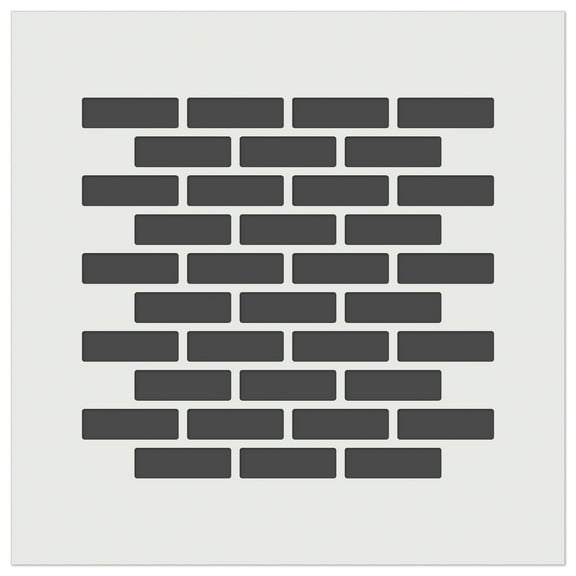 Brick Wall Stone Pattern DIY Cookie Wall Craft Stencil - 4.5 Inch