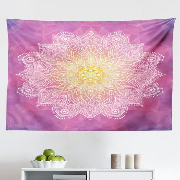Brick Wall Tapestry, Graffiti Grunge Art Wall Several Creepy Underground City Urban Landscape Print, Fabric Wall Hanging Decor for Bedroom Living Room Dorm, 2 Sizes, Multicolor, by Ambesonne