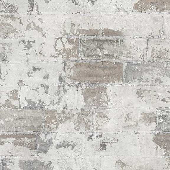 Brick Wallpaper Grey, Beige, Clay Norwall Wallcovering G67989
