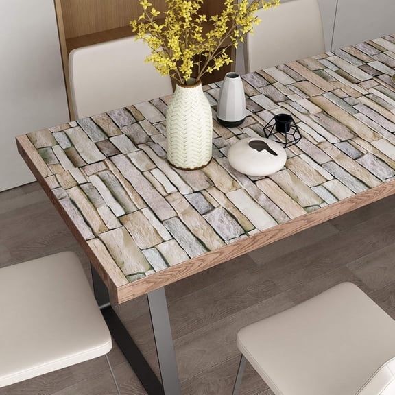 Brick Wallpaper Peel and Stick Stone Wallpaper Removable Contact Paper for Walls Peel and Stick Wall Paper for Bathroom Fireplace Laundry Room Home 3D Wall Panels