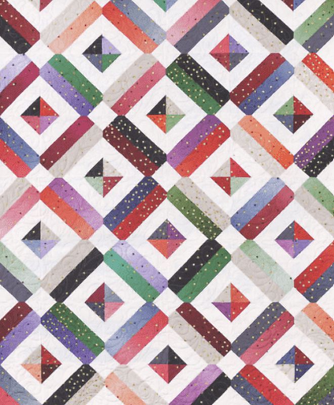 Brick Yard Quilt Pattern Using Strips-From: Missouri Star Quilt Co. 